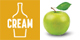 Apple-flavoured cream Apple-flavoured cream