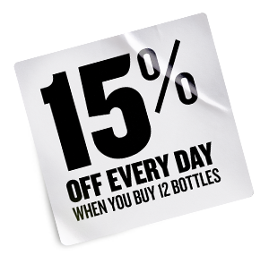 15% Off every day when you buy 12 bottles