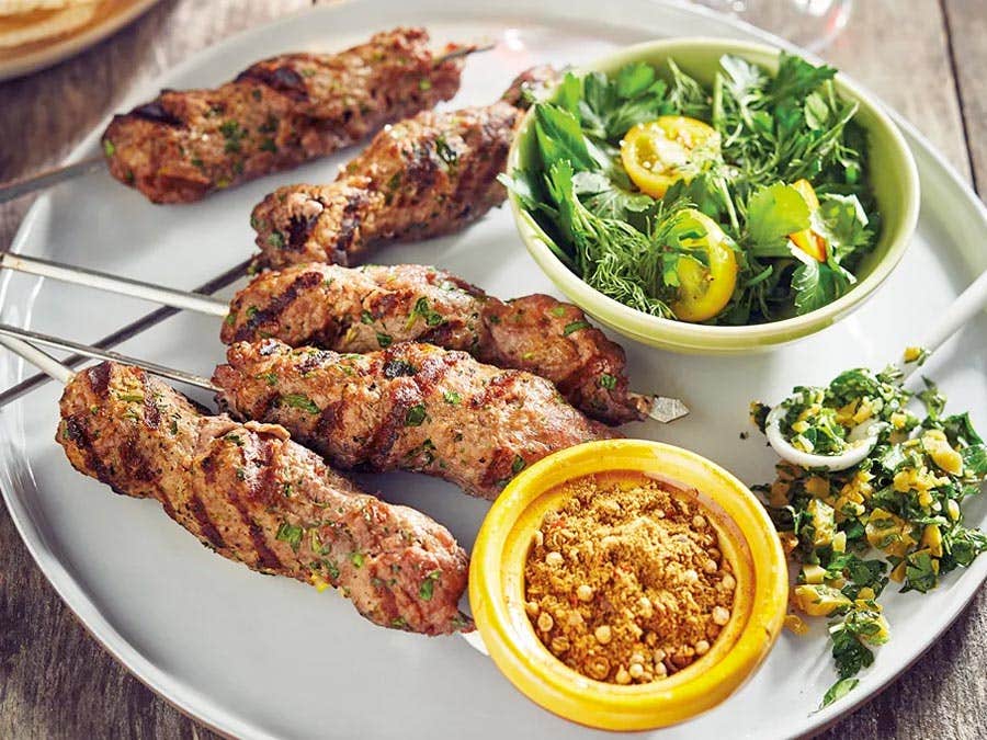 Brochettes keftas boeuf