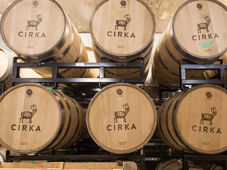 cirka distillerie tonneau